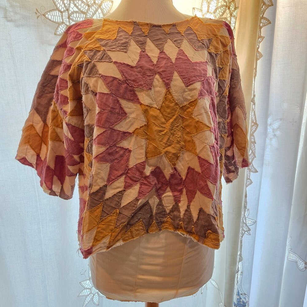 Magnolia Pearl Quiltwork Matilda Top in Echo